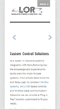 Mobile Screenshot of lormfg.com