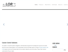 Tablet Screenshot of lormfg.com
